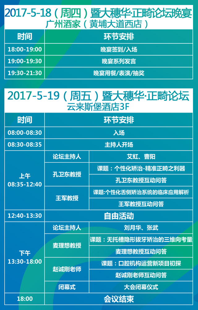 2017首屆暨大穗華口腔·正畸論壇暨 固定與隱形精準(zhǔn)矯治技術(shù)精英